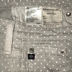 Ag Adriano Goldschmied Jeans - AG Adriano Goldschmeid Polka Dot grey Jeans. 26R Ag Adriano Goldschmied Jeans - AG Adriano Goldschmeid Polka Dot grey Jeans. 26R
